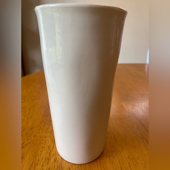 Rae Dunn Ceramic Travel Tumbler Mug “Happy” - Picture 3 of 7